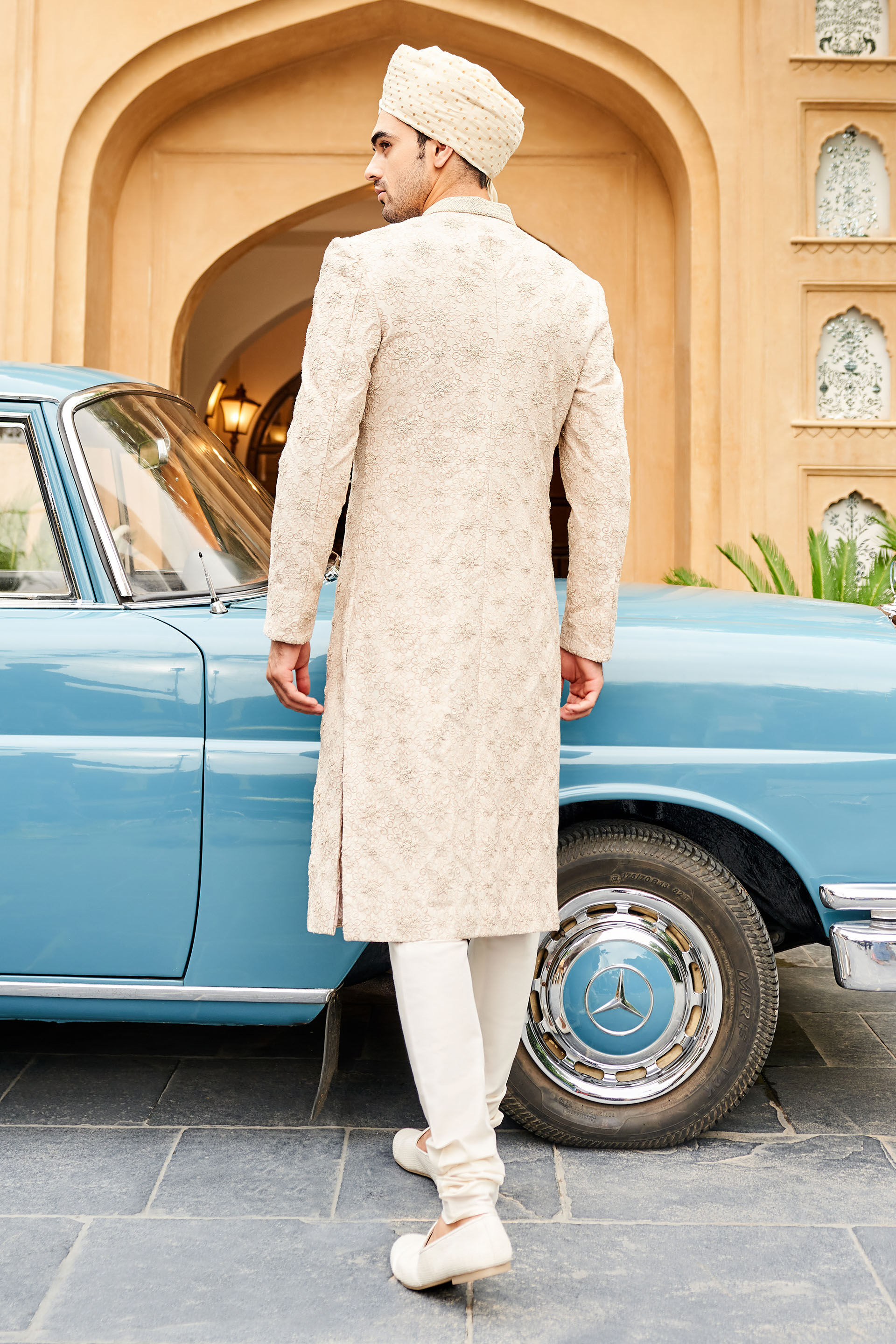 Kavish Sherwani - Off White, Off White, image 1